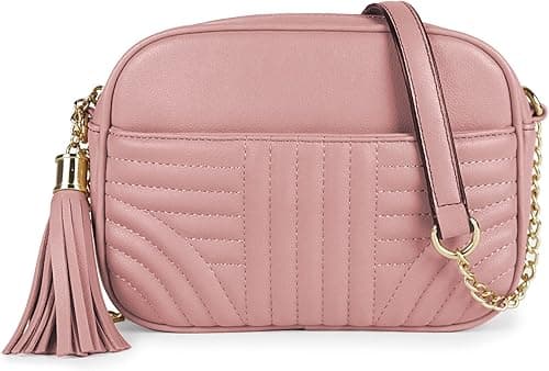 EVVE Gesteppte Crossbody-Taschen fr Frauen Stilvolle Kameratasche mit Quaste Leichte mittelgroe Schultertasche on Amazon.ae - Price Tracker