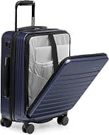 Traveler's Choice Front Pocket Polycarbonate Hardside Spinner Carry-on Luggage - Best Deal Finder