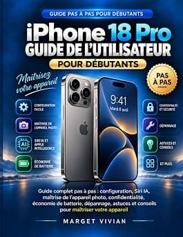 Guide de l’utilisateur de l’iPhone 18 Pro pour débutants: Guide complet pas à pas : configuration, Siri IA, maîtrise de l’appareil photo, ... maîtriser votre appareil (French Edition) على أمازون - دليلك لأفضل العروض