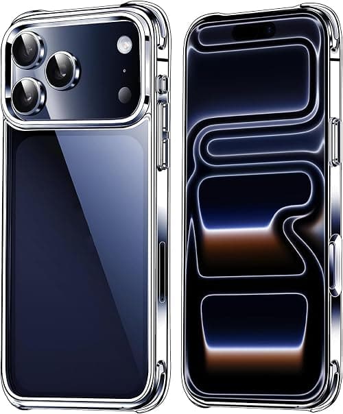for iPhone 17 Pro Max Case Clear, Not Yellowing, Super Slim, Military-Grade Drop Protection, Protective for Apple 17 Pro Max Case (Crystal Clear) on Amazon.ae - Price Tracker