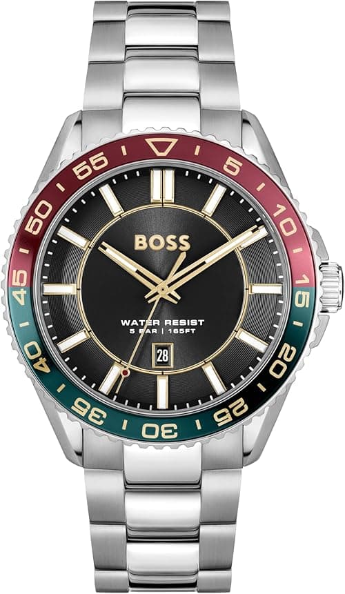 Boss RUNNER 3H Men Watch, Analog on Amazon.ae - Price Tracker