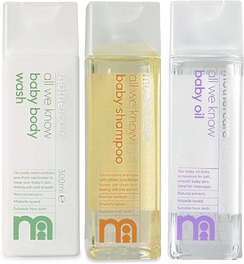 Mothercare Baby Oil, Baby Shampoo, Baby Wash Combo Pack(3Pcs) on Amazon.ae - Price Tracker