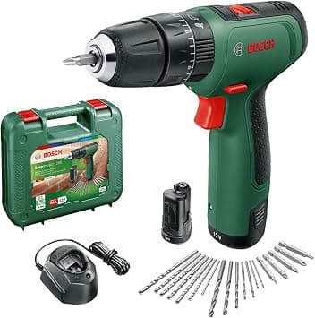 Bosch EasyImpact 1200 Cordless Drill (2x Batteries, 12 Volt System, 19 Pieces. Accessory Set, in Case) - متتبع أسعار Amazon.sa