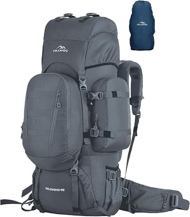 TRAWOC WILDWING 95L Internal Frame Travel Backpack with Detachable Daypack (80+15) / Camping Hiking Trekking Bag Large Rucksack for Men & Women BHK007 على Amazon.ae - متتبع الأسعار