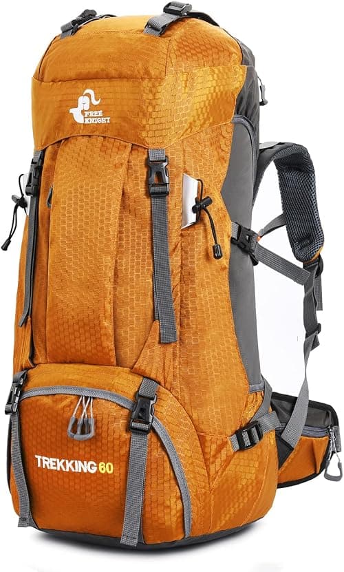60L Waterproof Lightweight Hiking Backpack with Rain Cover,Outdoor Sport Travel Daypack for Climbing Camping Touring on Amazon.ae - Price Tracker