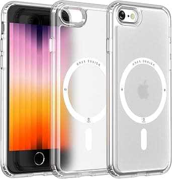 ONES Magnetic Case for iPhone SE3 SE2 SE 8 7, Compatible with MagSafe, Military Grade Protection, Shockproof Airbags, Non-Yellowing Anti-Scratch Anti-Fingerprint, Phone Cover Slim, Matte Translucent على Amazon.ae - متتبع الأسعار
