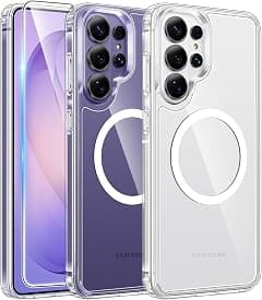 Samsung S26 Ultra Clear Case, Compatible with MagSafe Accessories, TPU Material, Military-Grade Drop Protection, Shock-Absorbing Air Guard Corners, Hybrid Series, Clear - Amazon.ae Price Tracker