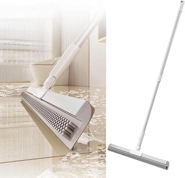 PINKE Multifunction Magic Broom, Silicone Floor Squeegee, Water Scraper Cleaning Brush Extended Indoor Broom Detachable Floor Scrubber Steam Mop, 3-in-1 Sweeper Removing Dust Liquid Hair (55cm) on Amazon.ae - Price Tracker