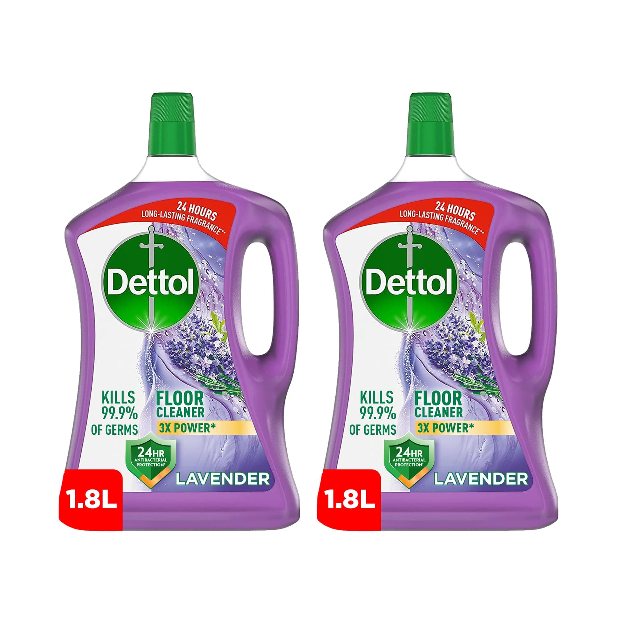 Dettol Antibacterial Power Floor Cleaner, Lavender, 1.8L x 2 on Amazon.ae - Price Tracker