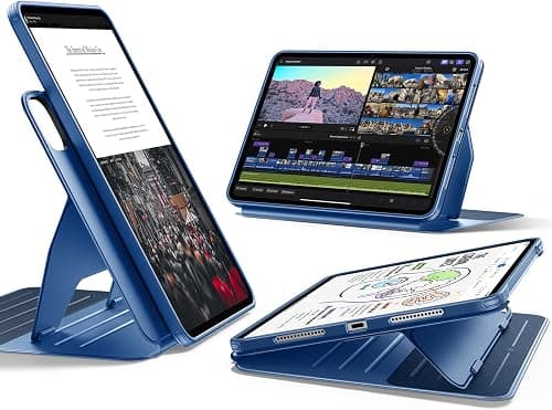 ESR for iPad Pro 13 Inch Case (M5/M4) 2025/2024, Rotating Case with Removable Magnetic Cover, Adjustable Portrait/Landscape Stand with Raised Screen View, 9 Standing Angles, Shift Series, Blue on Amazon.ae - Price Tracker