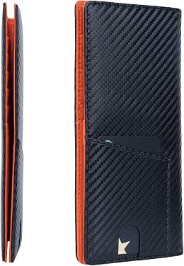 Alldaily Bifold Long Slim Wallets for men, Leather RFID Blocking Credit Card Holder with ID Window - Best Deal Finder