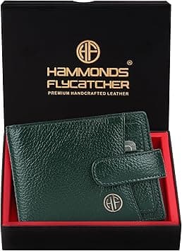 HAMMONDS FLYCATCHER RFID Protected Brown Nappa Leather Wallet for Men|5 Card Slots| 1 Coin Pocket|2 Hidden Compartment|2 Currency Slots, Sea Green, Modern, Sea Green, Modern on Amazon.ae - Price Tracker