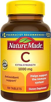 Nature Made Vitamin C 1000 mg, Dietary Supplement for Immune Support, 100 Tablets, 100 Day Supply - Best Deal Finder