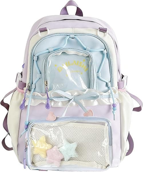 TIAASTAP Kawaii School Backpack Cute School Bag - Preppy Ita Backpack Aesthetic Japanese Schoolbag for Girls Kids Boys Teenage على Amazon.ae - متتبع الأسعار