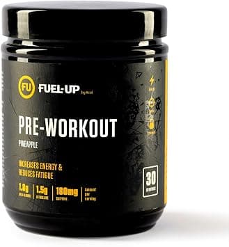 Pre-Workout Supplement for Energy, Focus & Endurance | Pineapple Flavor | 1.8g Beta Alanine, 1.5g Citrulline, 180mg Caffeine | 30 Servings (300g) | FUEL-UP by Kcal on Amazon.ae - Price Tracker