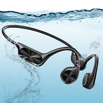 Bone Conduction Headphones, Swimming Headphones, Open Ear Sport Earphones Wireless Bluetooth 5.4 Built-in MP3 Player 32G, IPX8 Waterproof Headphones for Swimming, Cycling, Running on Amazon.ae - Price Tracker