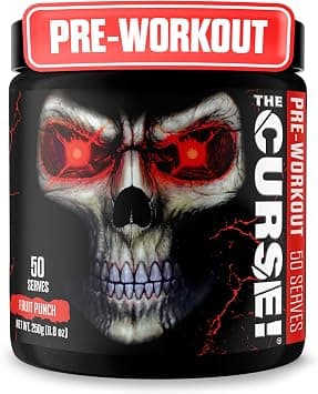 JNX Sports The Curse! Pre Workout Supplement - Intense Energy & Focus, Instant Strength Gains, Enhanced Blood Flow - Nitric Oxide Booster with Creatine & Caffeine - Men & Women | Fruit Punch | 50 Srv على Amazon.ae - متتبع الأسعار