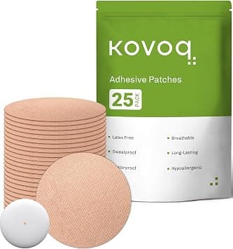 Freestyle Libre 2 Sensor Covers,25 Pcs Waterproof Adhesive Patches & 1 Reusable Hardshell Cover,Libre Covers,Breathable Cgm Patch,1-Hand Patche/Remove (Tan) على Amazon.ae - متتبع الأسعار