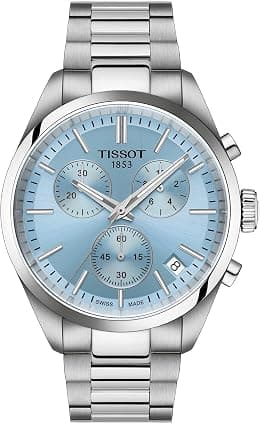 Tissot T1504171135100 Men's Wristwatch, Silver, blue, Classic - Best Deal Finder