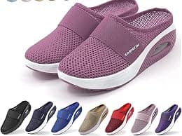 Slip-On Walking Shoes Walking Shoes For Women Lightweight Orthopedic Diabetic Walking Sandals Slippers - Best Deal Finder