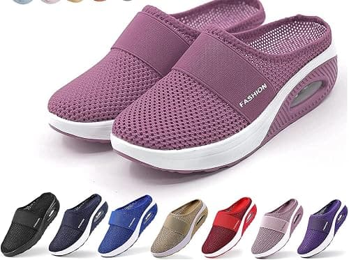 Slip-On Walking Shoes Walking Shoes For Women Lightweight Orthopedic Diabetic Walking Sandals Slippers على Amazon.ae - متتبع الأسعار