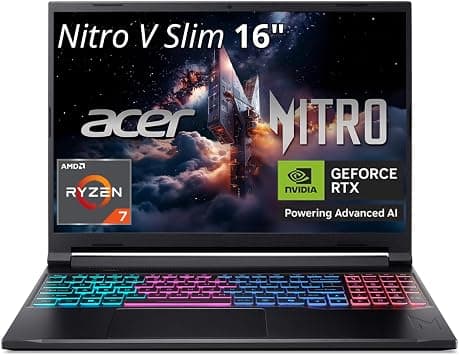 ايسر نيترو في 16S AI 16 انش WQXGA 180Hz للالعاب، R7 260.16GB، 512GB، RTX 5070 على أمازون - دليلك لأفضل العروض