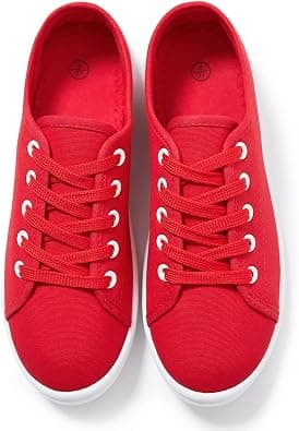 Women's Canvas Slip on Sneakers Casual Slip on Walking Shoes Womens Tennis Shoes Flat Dress Shoes Non Slip Work Shoes on Amazon.ae - Price Tracker
