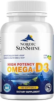 Nordic Sunshine High Potency Omega 1280mg, D3 25mg, 100 Softgels on Amazon.ae - Price Tracker