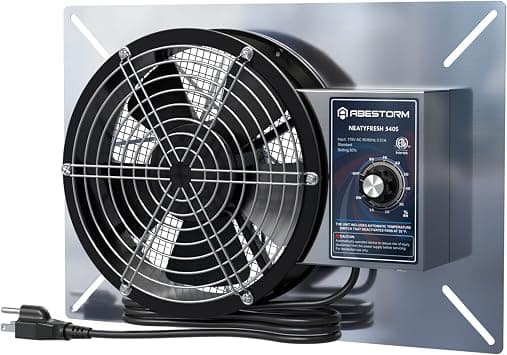 Abestorm 540CFM Crawlspace Ventilation Fans IP-55 Grade Basements Vent Fan 8.7 inches Ventilator Fan with Freeze Protection Thermostat Dehumidistat for Crawl Space Basement Attic Garage, Exhaust on Amazon.ae - Price Tracker
