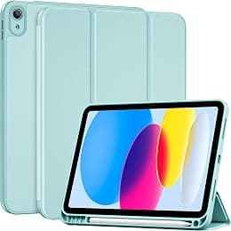ProCase for iPad (A16) 11th Generation 11 Inch 2025/ iPad 10th Generation 10.9 Inch 2022 Case with Pencil Holder, Hybrid Cover with Soft TPU Back, Supports Touch ID, Auto Wake/Sleep -Aqua - Amazon.ae Price Tracker