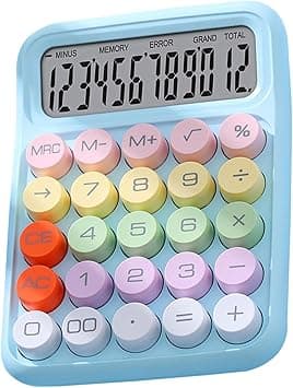 Denash Calculator, Multifunctional Practical and Efficient Colorful Electronic Calculator for Home and Classroom (Sky Blue) - Amazon.ae Price Tracker