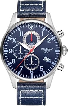 Karl Keller Dress Watch For Men Analog Leather - KKAV8202 on Amazon.sa - Price Tracker