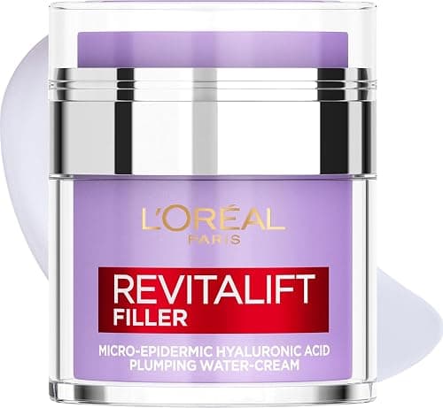L’Oréal Paris L'Oreal Revitalift Filler Plumping Water-Cream with Micro-Epidermic Hyaluronic Acid, Multi-Layer Skin Hydration, Smooths and Re-Plumps Wrinklesm, 50 ml على Amazon.ae - متتبع الأسعار