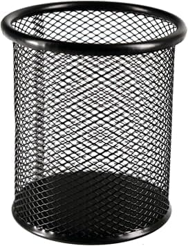 ZALCOON Black Mesh Pen Holder, Metal Pencil Cup Holder Wire Mesh Pencil Holder for Desk Office School Organizer on Amazon.ae - Price Tracker