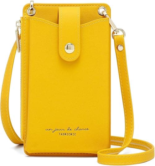 Womens Cellphone Crossbody Bag Small Light Leather Shoulder Purse Handbag Card Wallet Lanyard Case Girls Satchel Pouch on Amazon.ae - Price Tracker