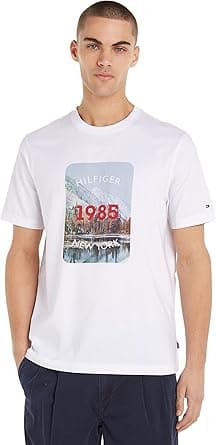 Tommy Hilfiger Men LANDSCAPE GRAPHIC S/S T-Shirts on Amazon.ae - Price Tracker