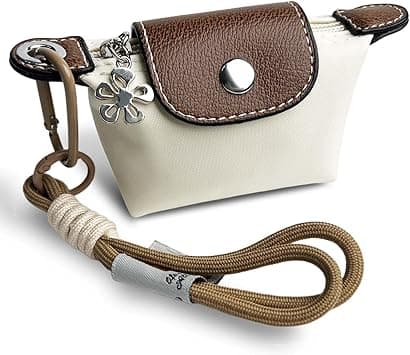 Women’s Mini Coin Purse Keychain – Vintage Nylon Zip Wallet – Compact, Stylish Change Purse for Cards, Cash,, Beige, S on Amazon.ae - Price Tracker