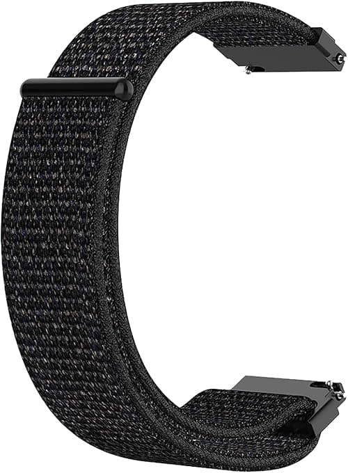 Quick Release Watch Band Compatible With Emporio Armani Matteo Nylon Replacement Smart Watch Strap (Black) on Amazon.ae - Price Tracker