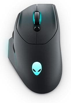 Alienware Wireless Gaming Mouse AW620M - Wireless/Wired, 1 x USB - 4 pin USB Type A, 26000 dpi, 3.52oz (99g) Weight, 7 Buttons, Non-Slip Grip, up to 140 Hours of Gaming - Dark Side of The Moon على Amazon.ae - متتبع الأسعار