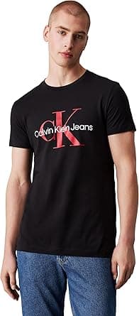 Calvin Klein Jeans Men's Core Monologo Slim Tee S/S T-Shirts on Amazon.ae - Price Tracker