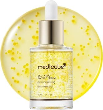 medicube Deep Vitamin C Capsule Serum | Hydrating Vitamin C Serum for Dull & Uneven-Looking Skin with Visible Concerns | Liposome Capsules for Smooth, Radiant Texture | Korean Skincare 1.01 fl.oz on Amazon.ae - Price Tracker