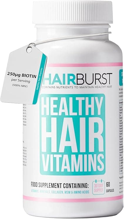 HAIR BURST Hair Growth Vitamins with Biotin, Selenium &amp; Zinc - 23 Premium Vitamins &amp; Minerals - Supports Healthy Hair, Prevent Breakage (60 Capsules, Adult Women) on Amazon.ae - Price Tracker