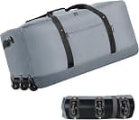 Finnhomy 120L Foldable Rolling Duffel Bag with 3 Wheels, Light Weight Travel Duffel bag with Large Loading Capacity, 32 inch Rolling Duffel bag with Shoulder Strap for Travel Camping Sports - Best Deal Finder