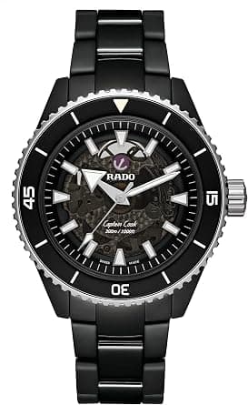 Rado Watch Captain Cook Black High Tech Ceramic, Automatic Movement, 43 mm. R32127152 على Amazon.ae - متتبع الأسعار