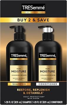 TRESemmé Moisturizing Shampoo And Conditioner Rich Moisture For Dry Hair, 28 Fl Oz - Best Deal Finder