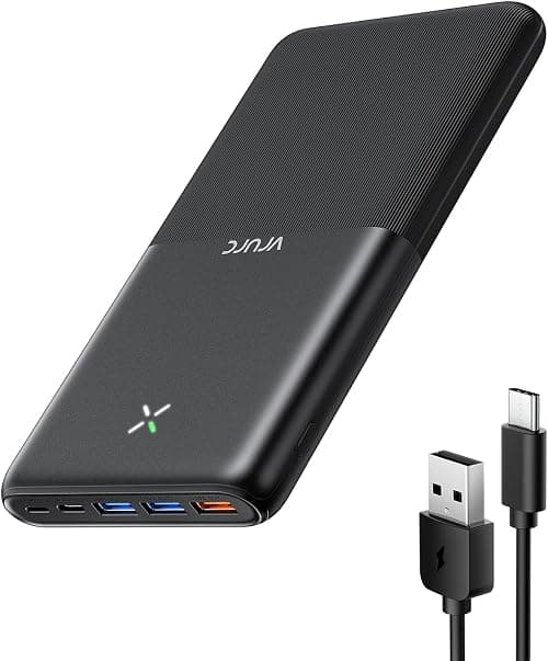 VRURC Power bank 30000mAh,20W Fast Charge PD 18W QC 3.0 USB C Portable Charger Battery Pack With 4 Outputs & 3 Inputs Compatible with iPhone iPad Samsung Huawei Phones Tablet and More on Amazon.ae - Price Tracker