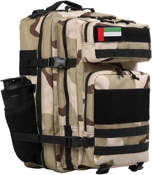 Backpack 45L – Bag for Men & Women, Travel Bags/Backpacks, Airplane/Flight Approved, for desert camping, trekking, hiking, fitness, gym & sport, Tactical Waterproof on Amazon.ae - Price Tracker