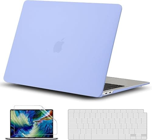 GVTECH Case for MacBook Pro 14 inch (2026-2021) M5 A3427 A3426 A3434 M4 A3112 A3185 A3401 M3 A2918 M2 A2992 A2779 M1 A2442, Plastic Hard Shell, Keyboard Cover, Screen Protector, Matte Serenity Blue على Amazon.ae - متتبع الأسعار