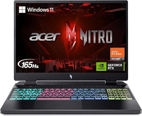 Acer Nitro 16 Gaming Laptop | AMD Ryzen 7 7840HS OctaCore CPU | NVIDIA GeForce RTX 4060 Laptop GPU | 16" WUXGA 165Hz IPS Display | 16GB DDR5 | 1TB Gen 4 SSD | WiFi على Amazon.ae - متتبع الأسعار