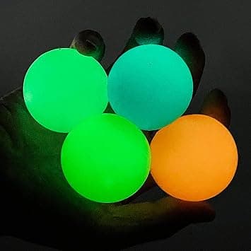 Luminous Sticky Balls, 4Pcs Glowing Balls, Ceiling Balls Glow in The Dark, Balls for Kids and Adults, Sticky Balls, to The Wall and Roof, Party Favors, Party Supplies for Relax on Amazon.ae - Price Tracker